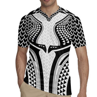 Hawaiian Kakau Art Tattoos Aquaman Style Rugby Jersey White Version - Polynesian Pride