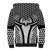 Hawaiian Kakau Art Tattoos Aquaman Style Sherpa Hoodie White Version - Polynesian Pride