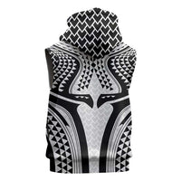 Hawaiian Kakau Art Tattoos Aquaman Style Sleeveless Zip Hoodie White Version LT03 - Polynesian Pride