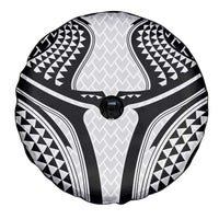 Hawaiian Kakau Art Tattoos Aquaman Style Spare Tire Cover White Version - Polynesian Pride