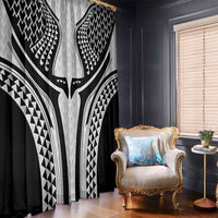 Hawaiian Kakau Art Tattoos Aquaman Style Window Curtain White Version - Polynesian Pride