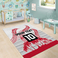 Cook Islands Marathon 2025-Pursuit in Paradise Area Rug Red Color