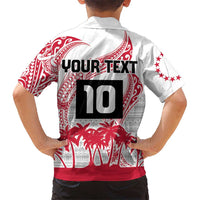 Cook Islands Marathon 2025-Pursuit in Paradise Kid Hawaiian Shirt Red Color