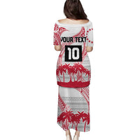 Cook Islands Marathon 2025-Pursuit in Paradise Puletasi Red Color