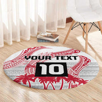 Cook Islands Marathon 2025-Pursuit in Paradise Round Carpet Red Color