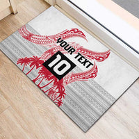 Cook Islands Marathon 2025-Pursuit in Paradise Rubber Doormat Red Color
