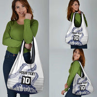 Cook Islands Marathon 2025-Pursuit in Paradise Grocery Bag Blue Color