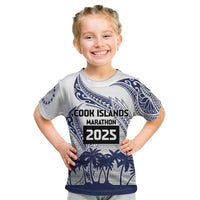Cook Islands Marathon 2025-Pursuit in Paradise Kid T Shirt Blue Color