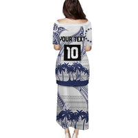 Cook Islands Marathon 2025-Pursuit in Paradise Puletasi Blue Color