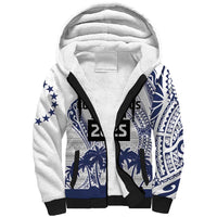 Cook Islands Marathon 2025-Pursuit in Paradise Sherpa Hoodie Blue Color