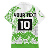 Cook Islands Marathon 2025-Pursuit in Paradise Family Matching Tank Maxi Dress and Hawaiian Shirt Green Color