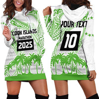 Cook Islands Marathon 2025-Pursuit in Paradise Hoodie Dress Green Color
