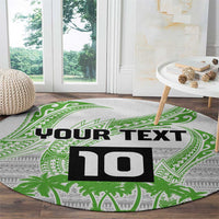 Cook Islands Marathon 2025-Pursuit in Paradise Round Carpet Green Color