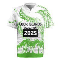 Cook Islands Marathon 2025-Pursuit in Paradise Rugby Jersey Green Color