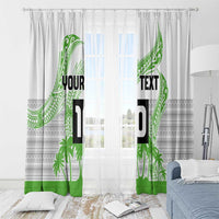 Cook Islands Marathon 2025-Pursuit in Paradise Window Curtain Green Color