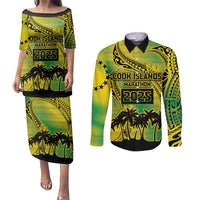 Cook Islands Marathon 2025-Pursuit in Paradise Couples Matching Puletasi and Long Sleeve Button Shirt Special Edition