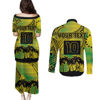 Cook Islands Marathon 2025-Pursuit in Paradise Couples Matching Puletasi and Long Sleeve Button Shirt Special Edition