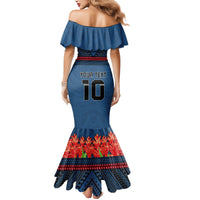 Custom Toa Samoa Rugby Mermaid Dress Samoan Warrior Ula Fala Tribal Pattern LT03 - Polynesian Pride