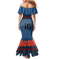 Custom Toa Samoa Rugby Mermaid Dress Samoan Warrior Ula Fala Tribal Pattern LT03 - Polynesian Pride