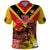 Custom Papua New Guinea Rugby Polo Shirt Bird of Paradise and Hibiscus Polynesian Pattern Yellow Color LT03