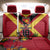 Custom Papua New Guinea Rugby Back Car Seat Cover Bird of Paradise and Hibiscus Polynesian Pattern Red Color