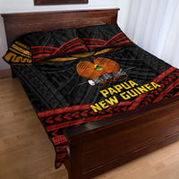 Papua New Guinea Bird-of-Paradise Quilt Bed Set Coat of Arms and Tribal Patterns