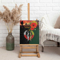 New Zealand and Australia ANZAC Day Canvas Wall Art Lest We Forget Indigenous and Maori Pattern LT03 - Polynesian Pride