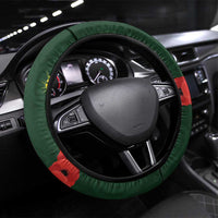 New Zealand and Australia ANZAC Day Steering Wheel Cover Lest We Forget Indigenous and Maori Pattern