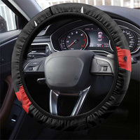 New Zealand and Australia ANZAC Day Steering Wheel Cover Lest We Forget Indigenous and Maori Pattern
