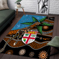 Fiji and Australia Area Rug Fijian and Aboriginal mix Culture