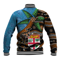 Fiji and Australia Baseball Jacket Fijian and Aboriginal mix Culture