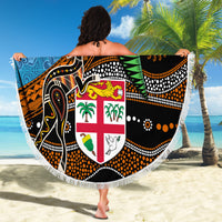 Fiji and Australia Beach Blanket Fijian and Aboriginal mix Culture LT03 - Polynesian Pride