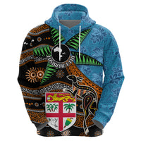 Fiji and Australia Hoodie Fijian and Aboriginal mix Culture LT03 - Polynesian Pride