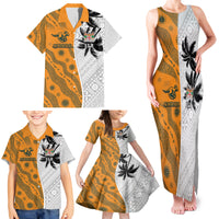 Custom Fiji and Australia Rugby Family Matching Tank Maxi Dress and Hawaiian Shirt Tapa Mix Aboriginal Pattern Half Style