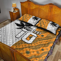 Custom Fiji and Australia Rugby Quilt Bed Set Tapa Mix Aboriginal Pattern Half Style LT03 - Polynesian Pride