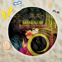 Vanuatu Independence Day Beach Blanket Sand Drawing Melanesian Vibes