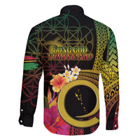 Vanuatu Independence Day Family Matching Off Shoulder Short Dress and Hawaiian Shirt Sand Drawing Melanesian Vibes