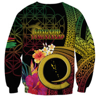 Vanuatu Independence Day Sweatshirt Sand Drawing Melanesian Vibes