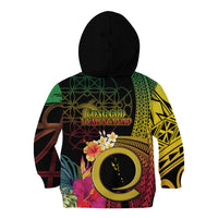Vanuatu Selebretem 44th Indipendens Dei Kid Hoodie Sand Drawing Melanesian Vibes