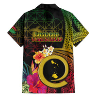 Vanuatu Shefa Day Family Matching Long Sleeve Bodycon Dress and Hawaiian Shirt Sand Drawing Melanesian