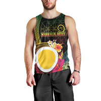 Vanuatu Shefa Day Men Tank Top Sand Drawing Melanesian