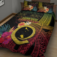 Vanuatu Shefa Day Quilt Bed Set Sand Drawing Melanesian