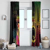 Vanuatu Shefa Day Window Curtain Sand Drawing Melanesian