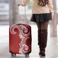 Aloha Polynesian Plumeria Flower Luggage Cover Red Color LT03 - Polynesian Pride
