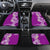 Aloha Polynesian Plumeria Flower Car Mats Purple Color