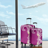 Aloha Polynesian Plumeria Flower Luggage Cover Pink Color LT03 - Polynesian Pride
