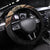 Samoa Siapo Motif and Tapa Pattern Half Style Steering Wheel Cover Beige Color