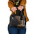 Samoa Siapo Motif and Tapa Pattern Half Style Shoulder Handbag Black Color