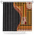 Samoa Siapo Motif and Tapa Pattern Half Style Shower Curtain Yellow Color