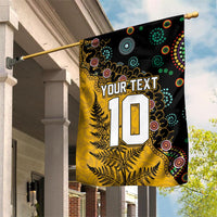 Custom New Zealand and Australia Rugby Garden Flag Maori Warrior With Aboriginal Version